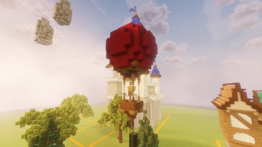 1 Red Air Balloon - Minecraft Schematic
