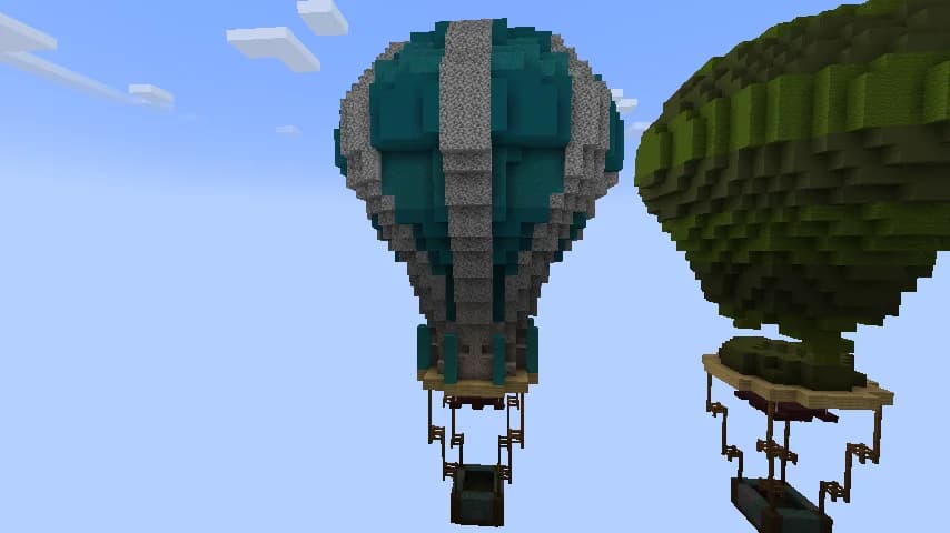 Blue Air Balloon - Minecraft Schematic