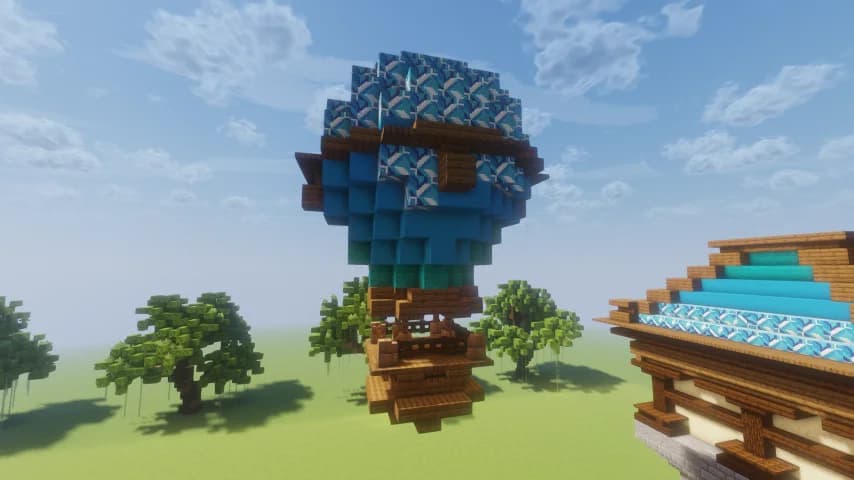 Hot air balloon - Minecraft Schematic