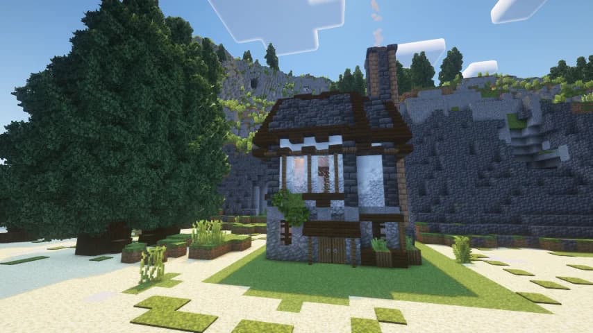 Medieval House - Horizon 3 - Minecraft Schematic