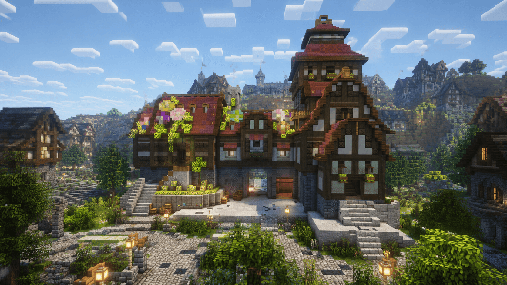 Medieval Town Hall - Minecraft Schematic