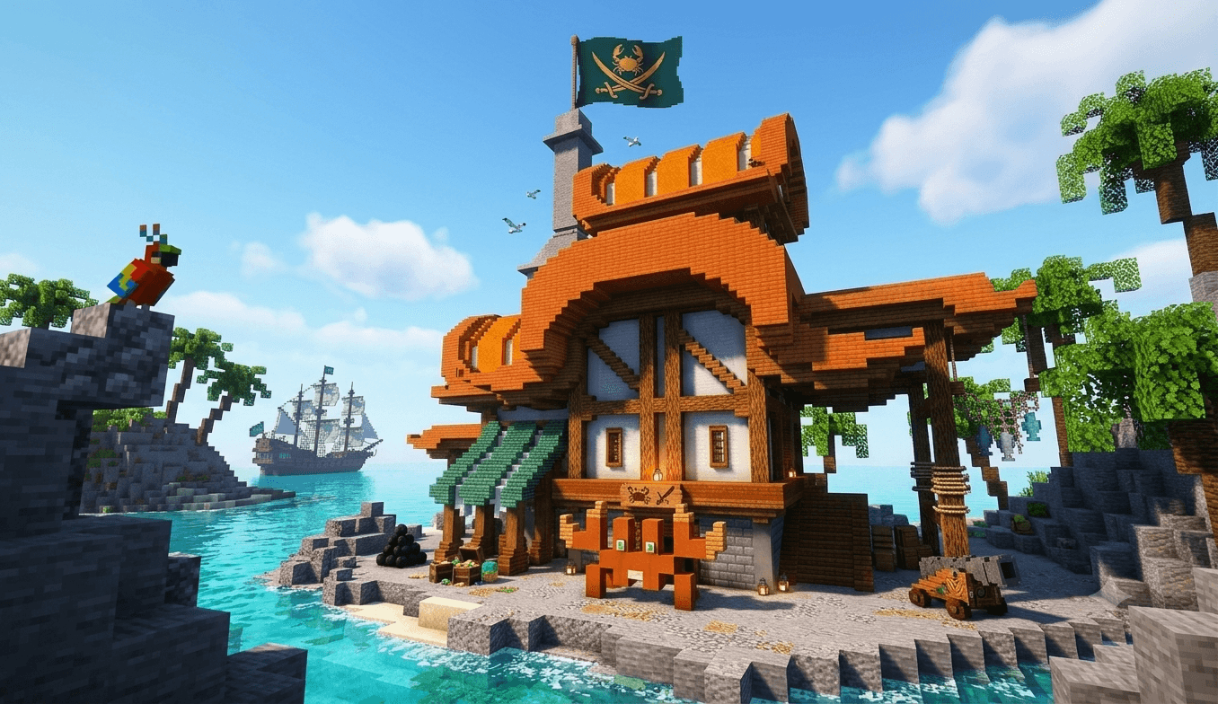 Pirate House 1 - Minecraft Schematic