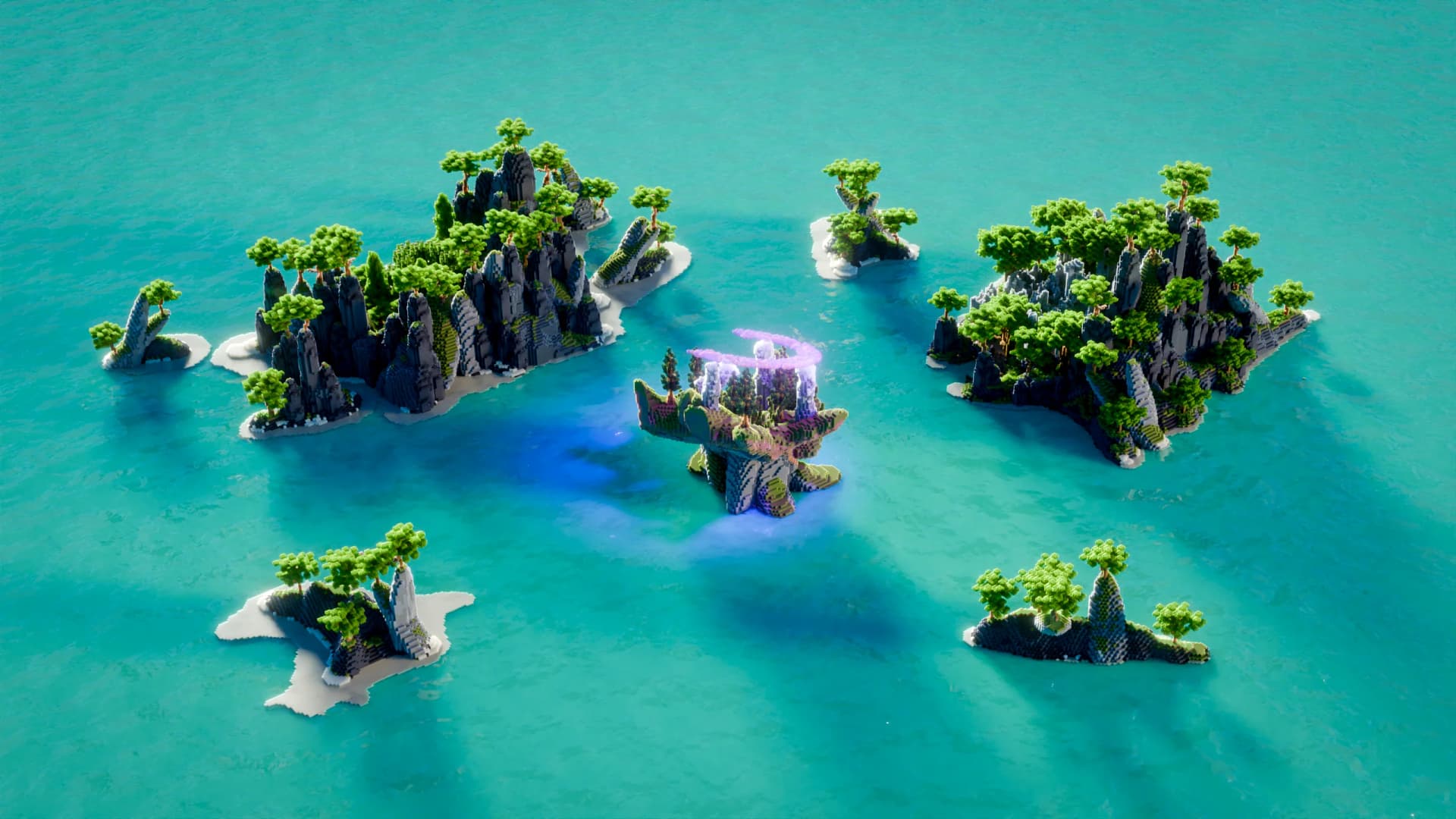 6 Sea Islands - Minecraft Schematic