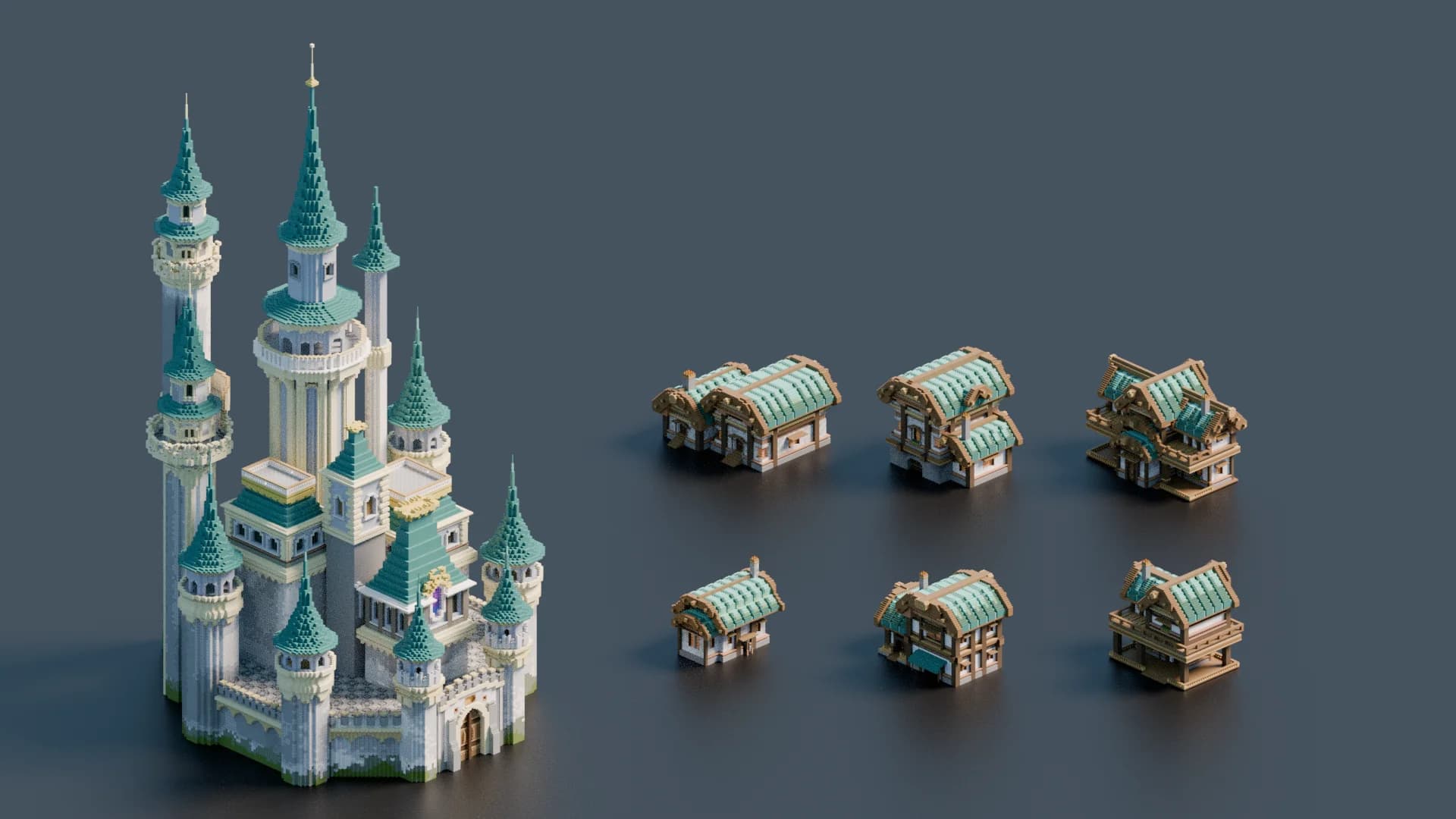 Assets Alex Fantasy Hub - Minecraft Schematic