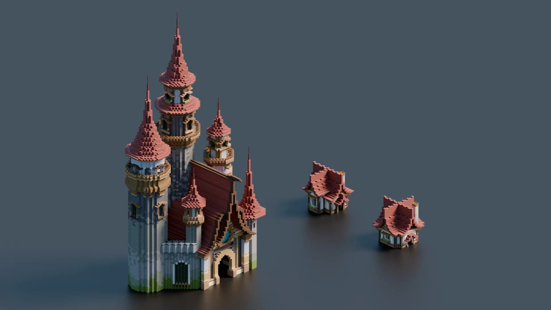 Assets Little Fantasy Hub - Minecraft Schematic