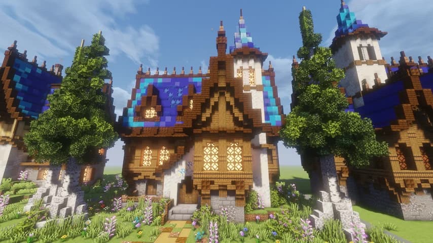 Fantasy Zoonyy House 3 - Minecraft Schematic