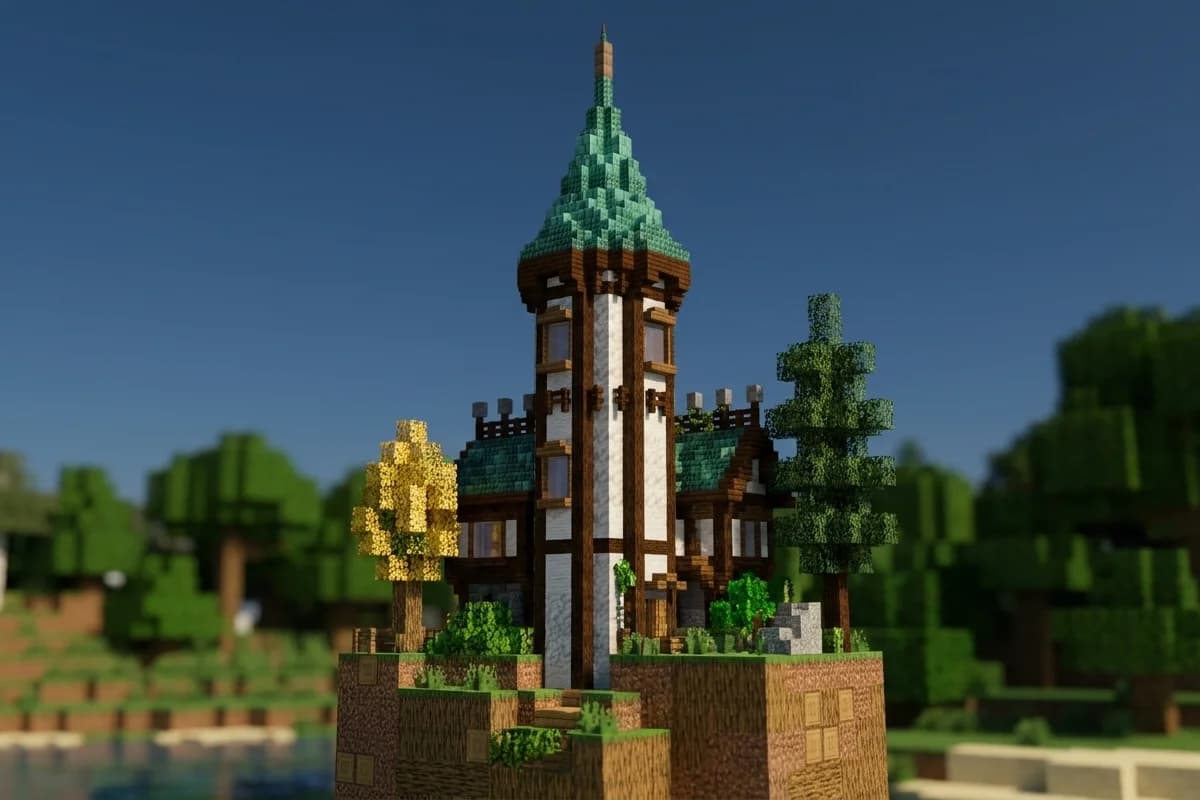 Medieval Clock Tower - Minecraft Schematic