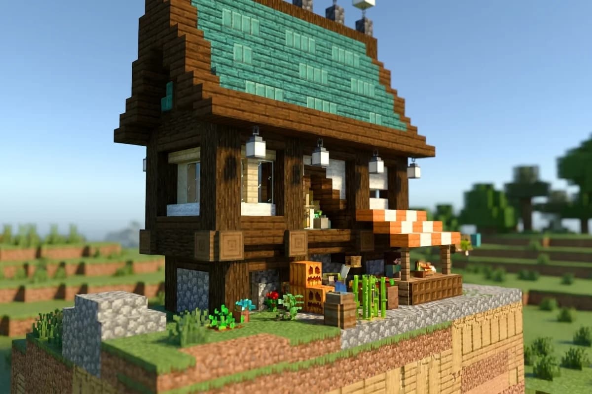 Medieval Riverside Cottage - Minecraft Schematic