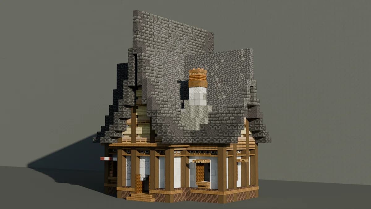 Towny House 1 - Minecraft Schematic