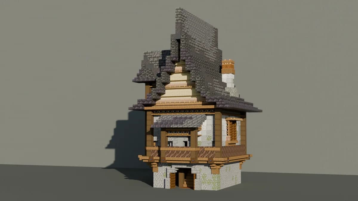 Towny House 10 - Minecraft Schematic