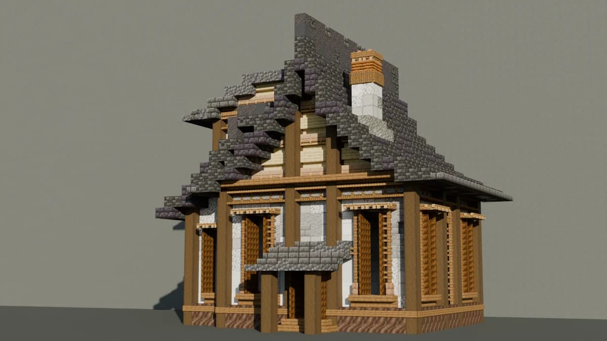Towny House 13 - Minecraft Schematic
