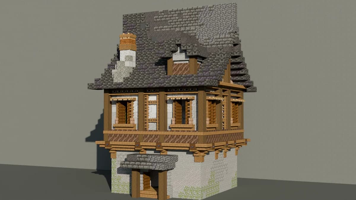 Towny House 16 - Minecraft Schematic