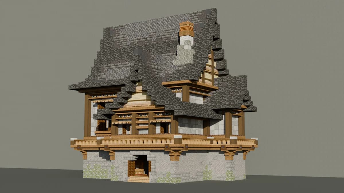Towny House 17 - Minecraft Schematic