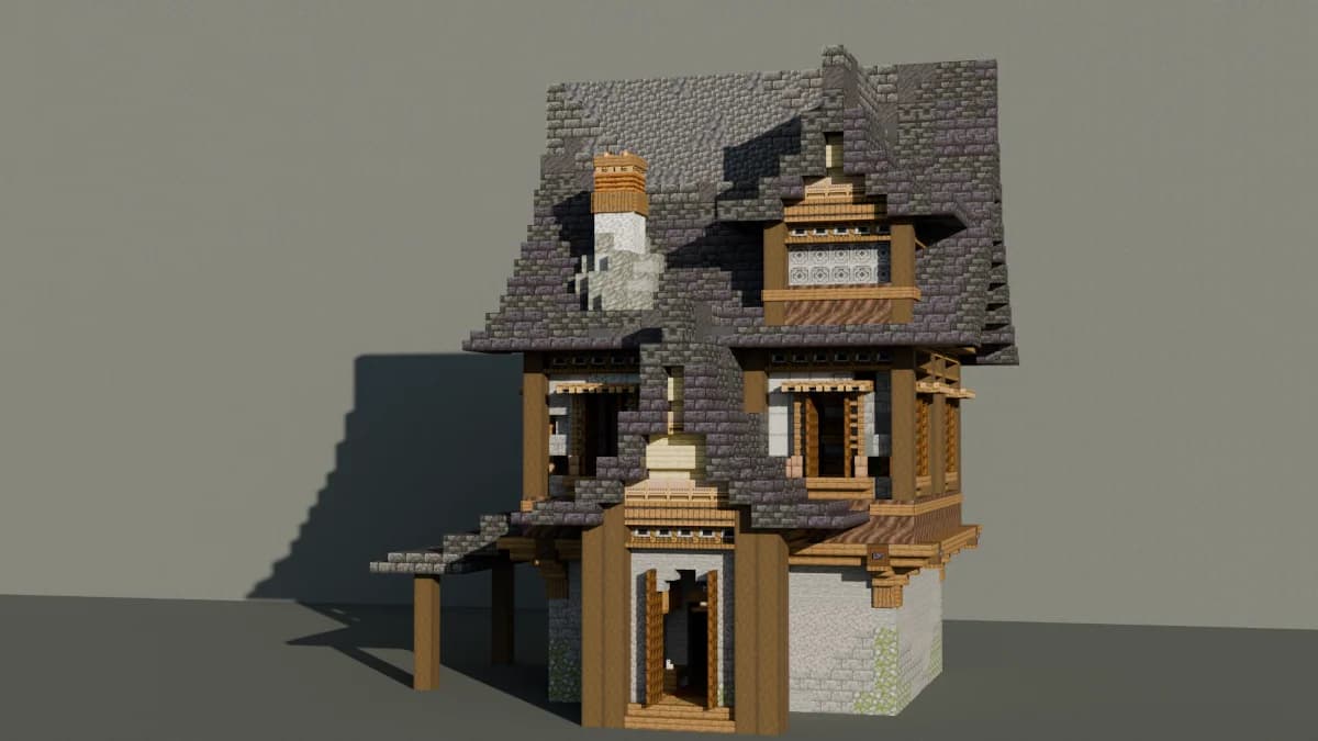 Towny House 18 - Minecraft Schematic
