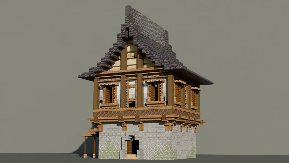 Towny House 20 - Minecraft Schematic