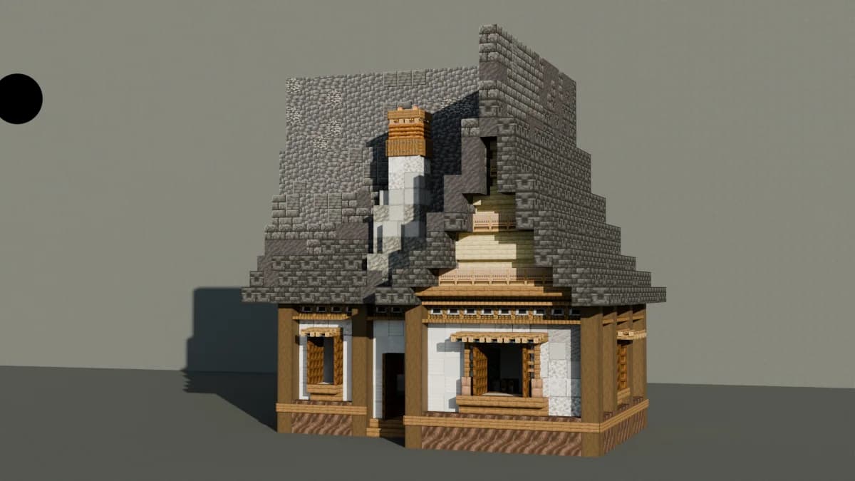 Towny House 3 - Minecraft Schematic