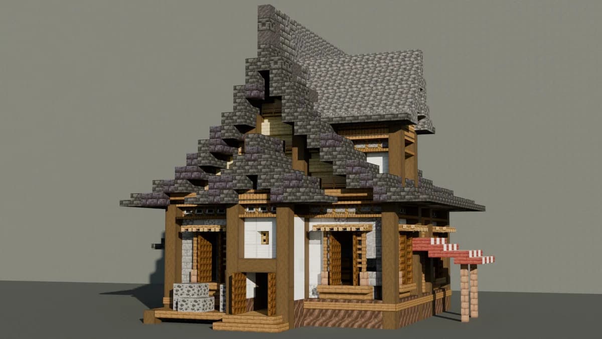 Towny House 4 - Minecraft Schematic