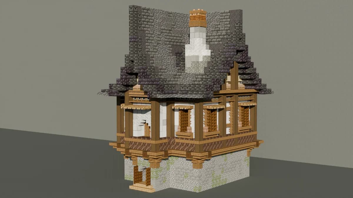 Towny House 6 - Minecraft Schematic
