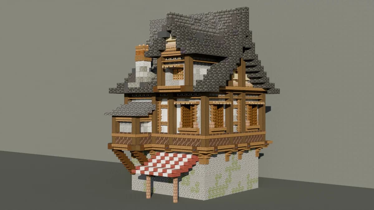 Towny House 7 - Minecraft Schematic