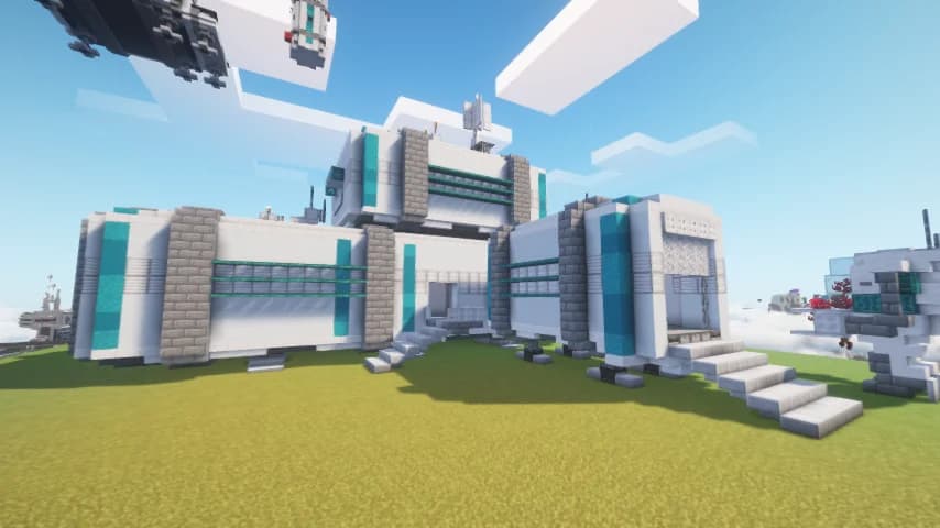 Blue Spatial Station - Minecraft Schematic