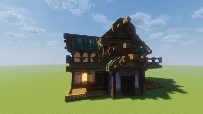Fantasy Hub House 1 - Minecraft Schematic