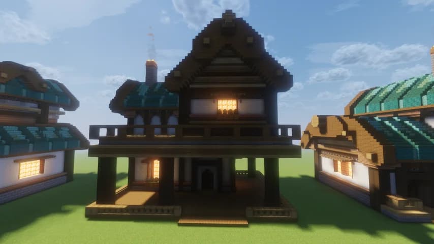 Fantasy Hub House 3 - Minecraft Schematic