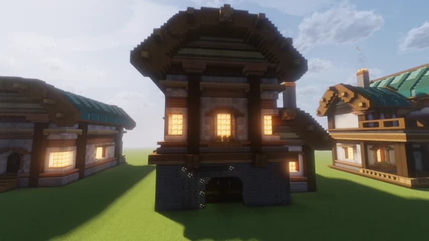 Fantasy Hub House 4 - Minecraft Schematic