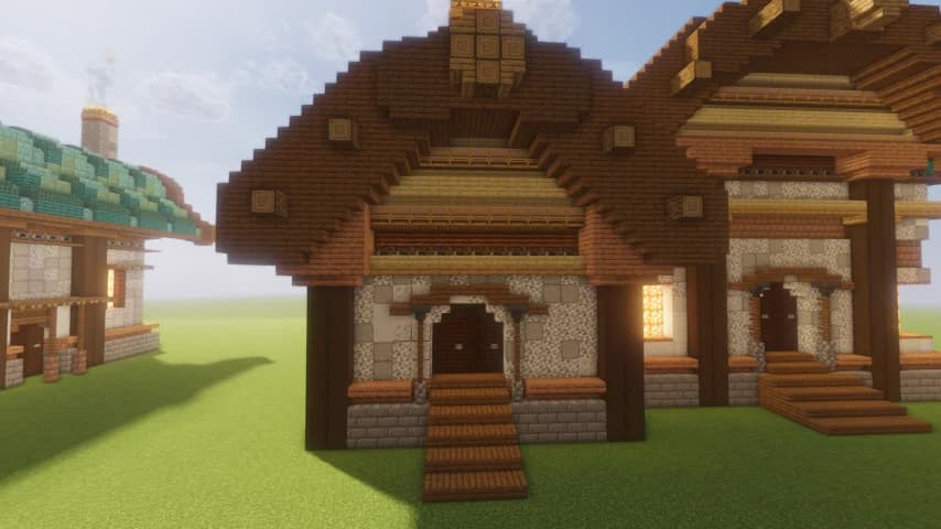 Fantasy Hub House 6 - Minecraft Schematic