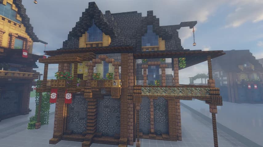 Medieval House 11 - Fast - Minecraft Schematic