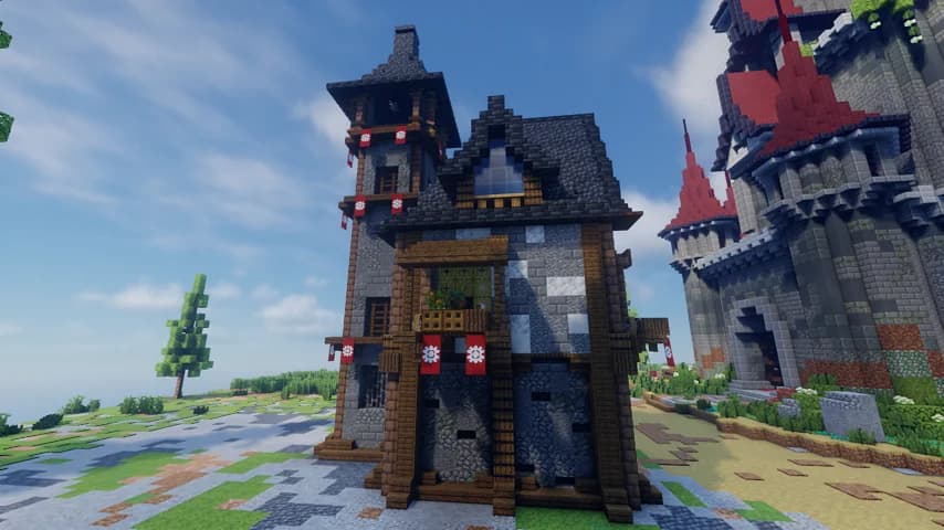 Medieval House 4 - Fast - Minecraft Schematic