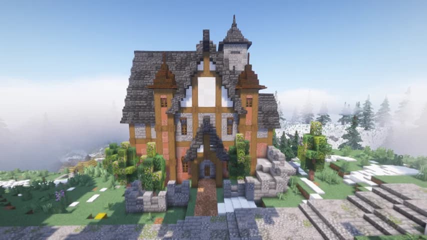 Minecraft Medieval House - Wooden - Minecraft Schematic